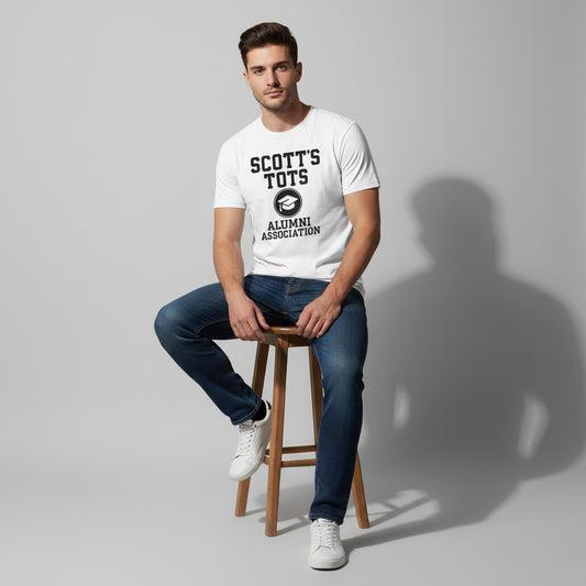 Scott’s Tots Alumni Association T-Shirt – The Office Inspired, Funny Fan Tee, Unisex