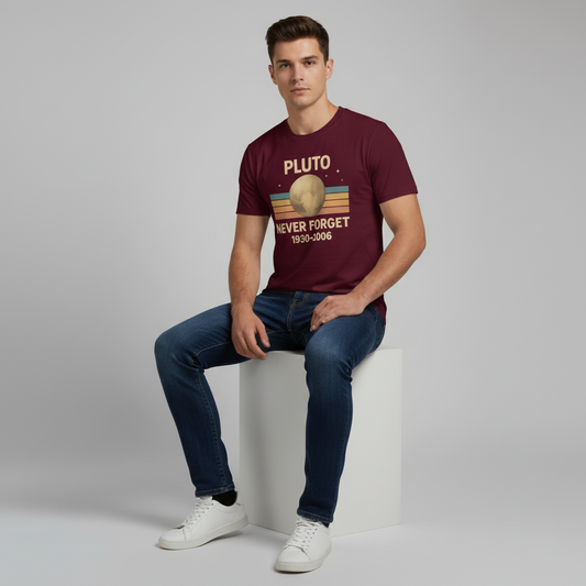 Pluto Planet Memorial Tee – Science Humor Shirt, Comfortable Fit, Gift for Space Fans