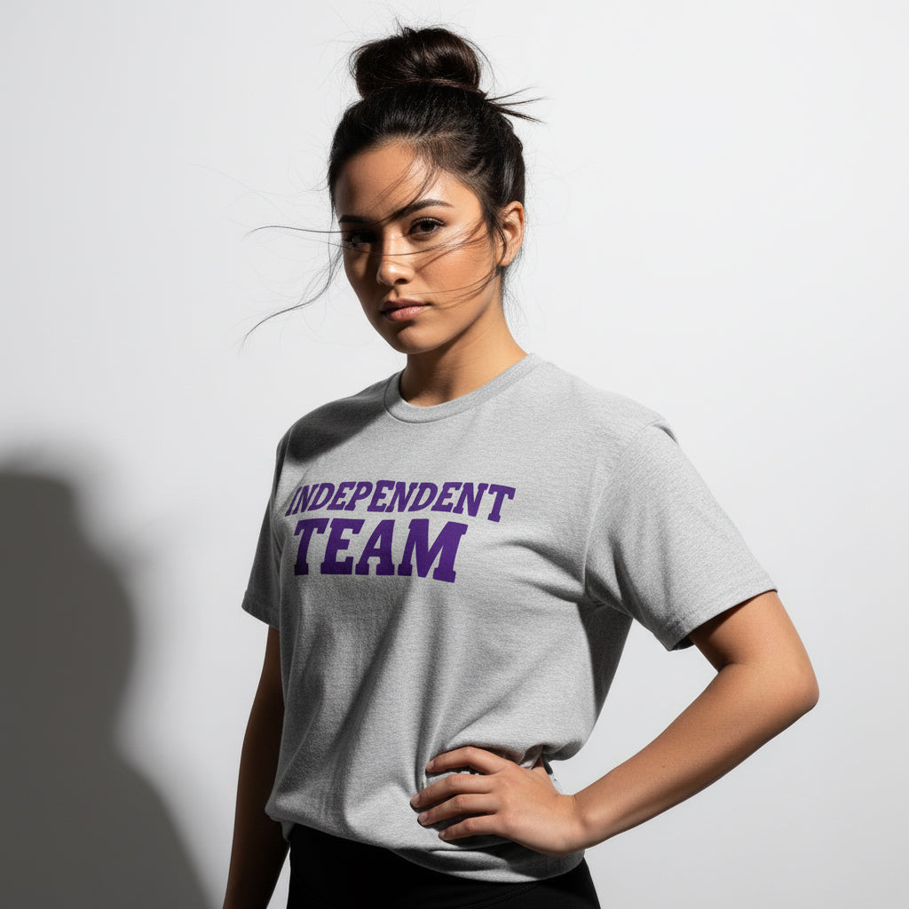 Independent Team Slogan Tee – Bold Group Shirt, Comfortable Fit,