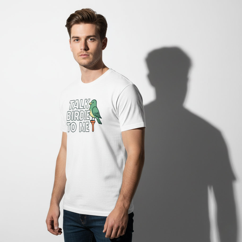 Talk Birdie To Me Funny Golf T-Shirt – Unisex, Soft Cotton, Golfer Gift