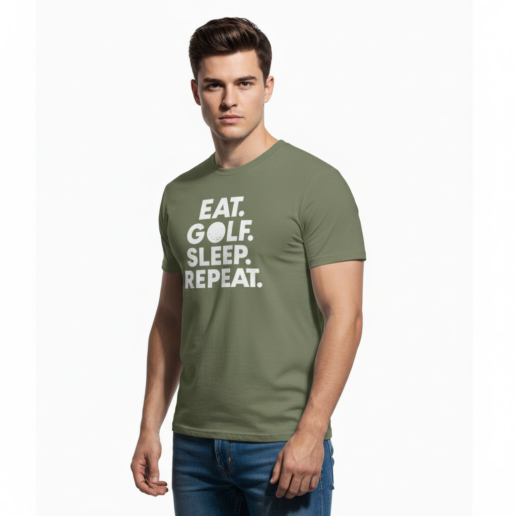 Eat. Golf. Sleep. Repeat. Golf Lifestyle Shirt – Unisex, Player Gift