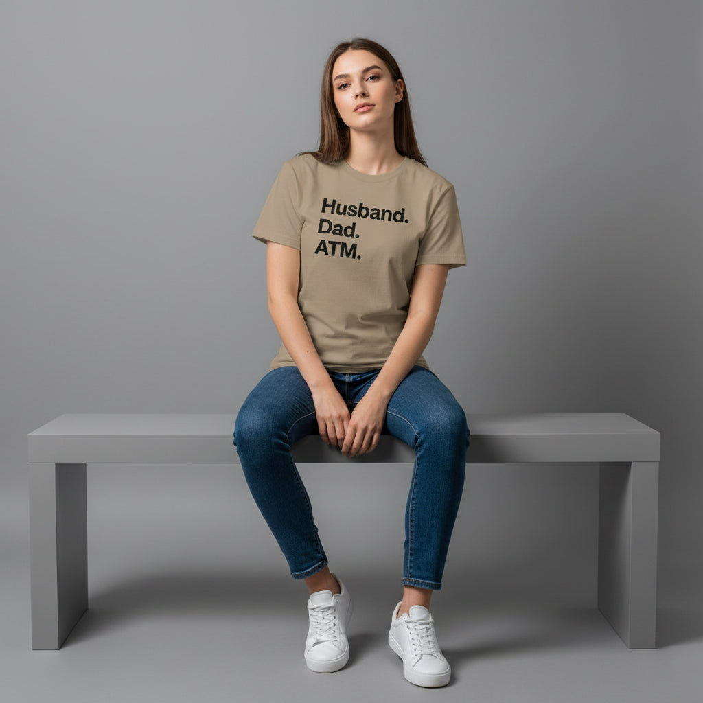 Dad Life T-Shirt – Husband Dad ATM, Unisex, Comfortable Fit, Gift Idea