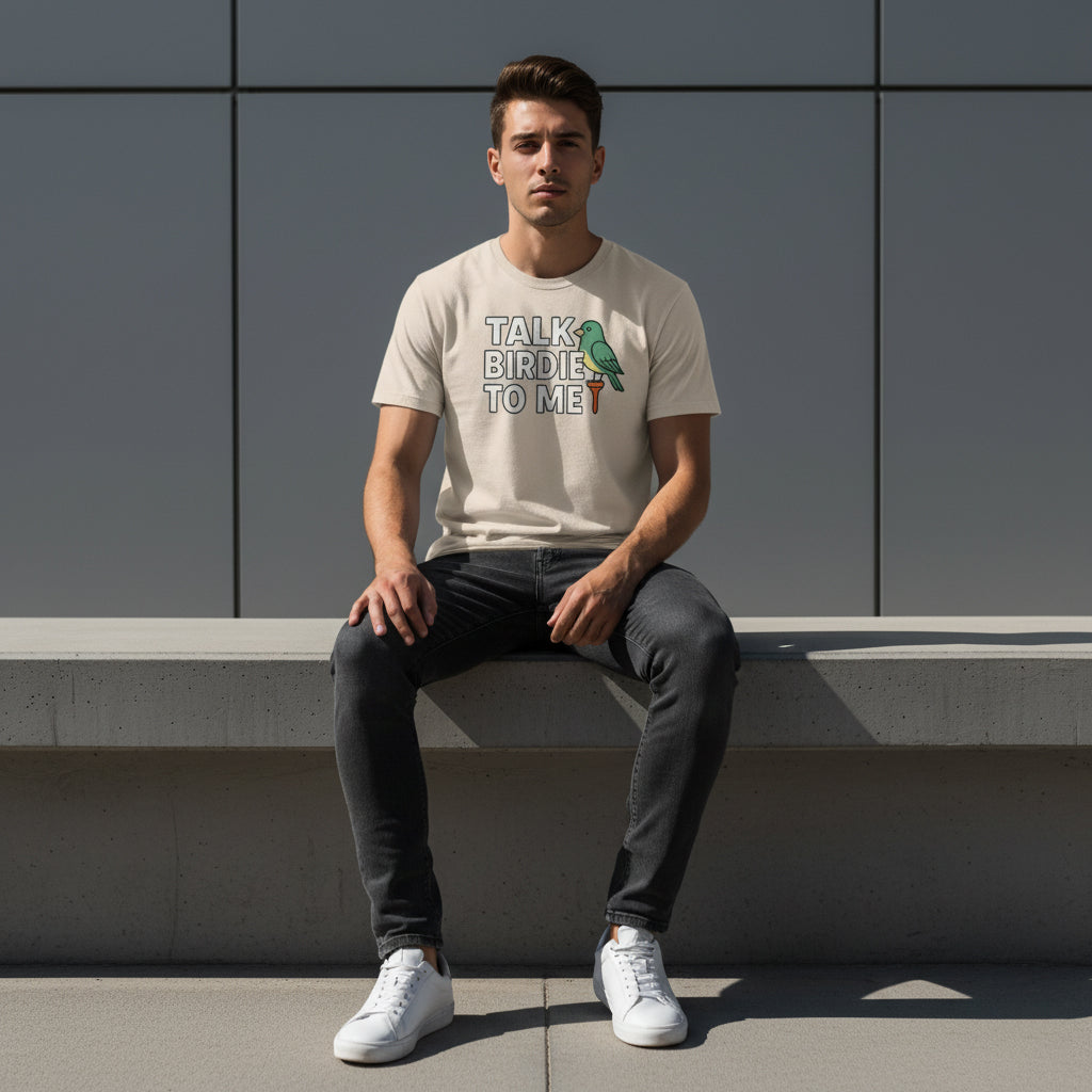 Talk Birdie To Me Funny Golf T-Shirt – Unisex, Soft Cotton, Golfer Gift