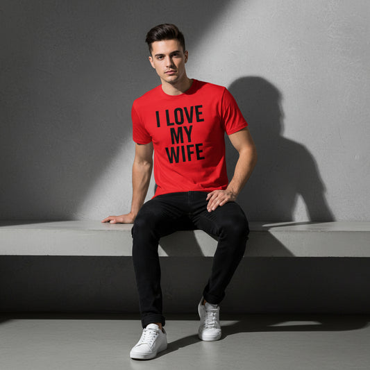 I Love My Wife Classic T-Shirt – Romantic Slogan, Comfortable Fit, Valentine’s Gift