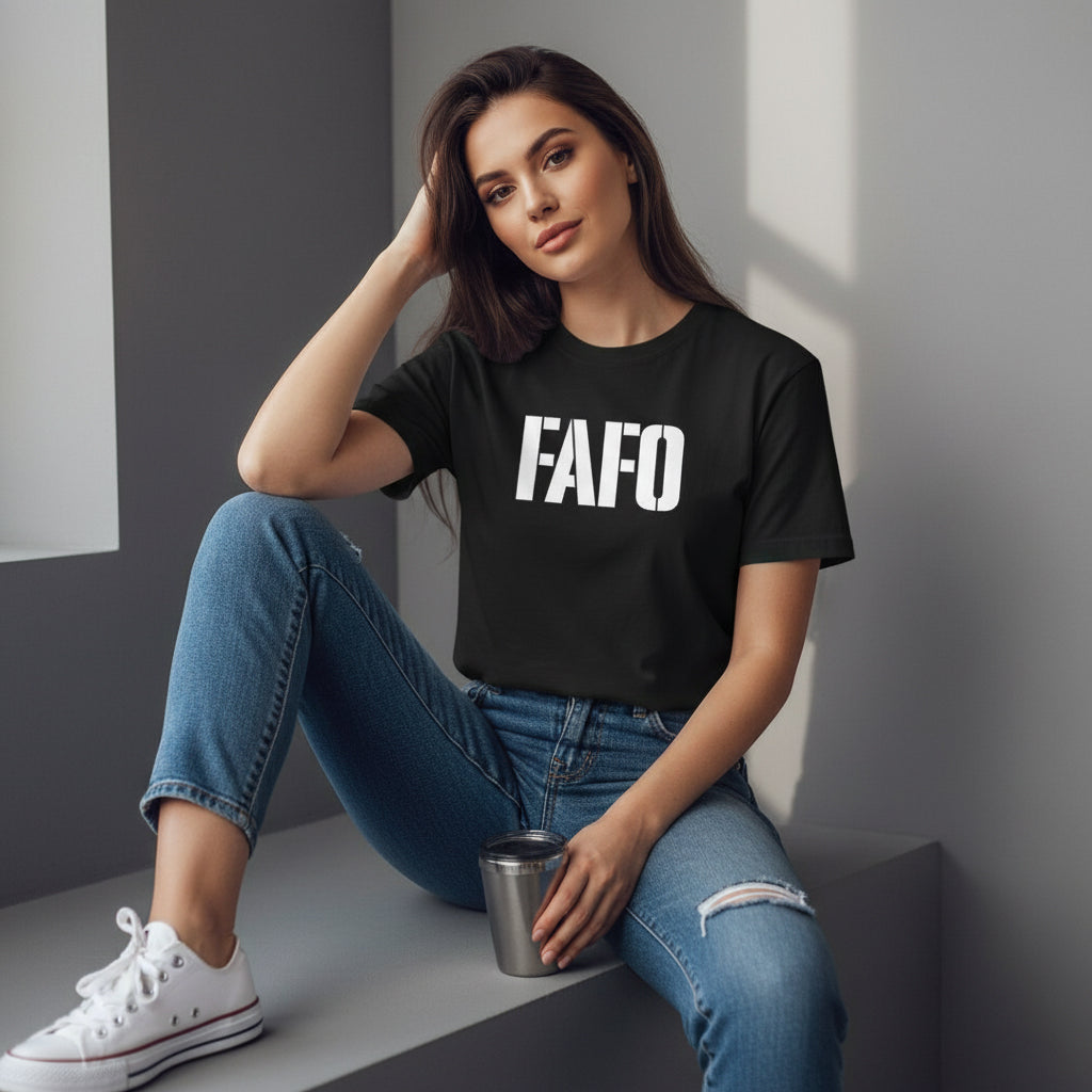 FAFO Slogan T-Shirt – Funny Meme Graphic, Unisex, Soft Cotton