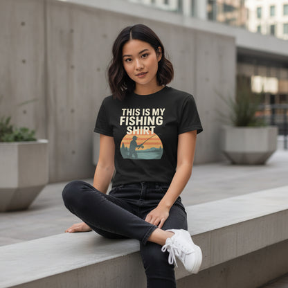 This Is My Fishing Shirt Funny T-Shirt – Angler Humor, Unisex, Soft Cotton