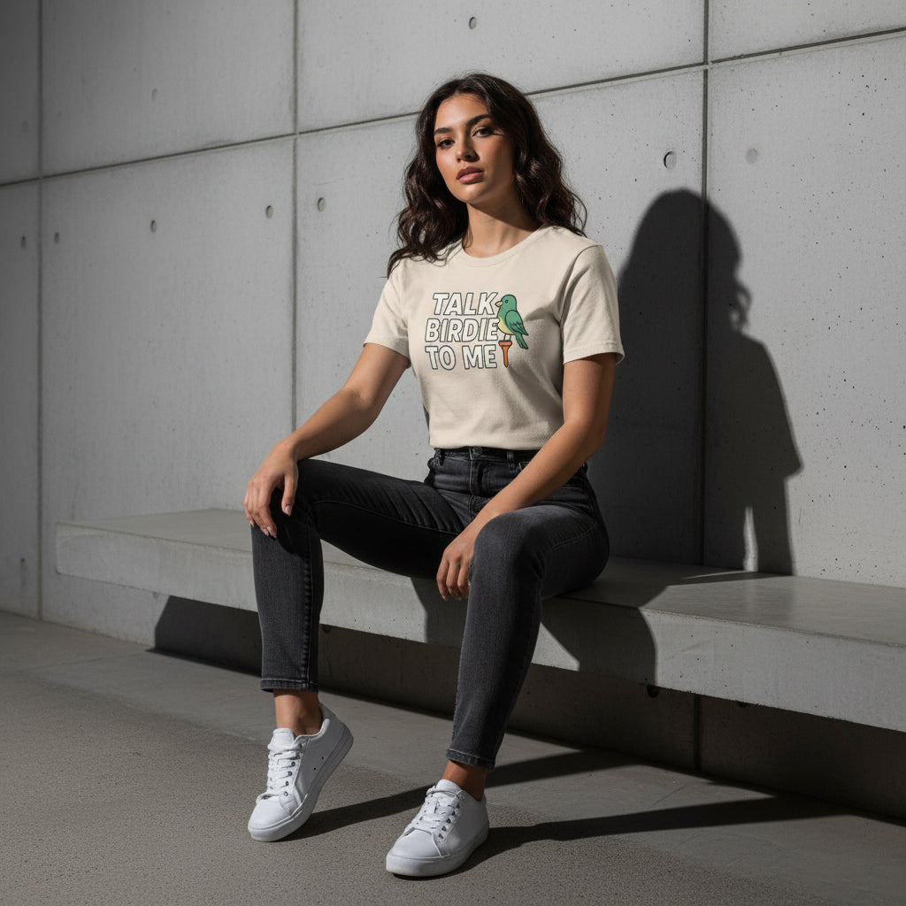 Talk Birdie To Me Funny Golf T-Shirt – Unisex, Soft Cotton, Golfer Gift