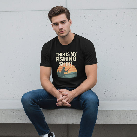 This Is My Fishing Shirt Funny T-Shirt – Angler Humor, Unisex, Soft Cotton