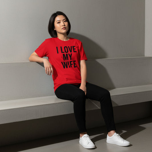 I Love My Wife Classic T-Shirt – Romantic Slogan, Comfortable Fit, Valentine’s Gift