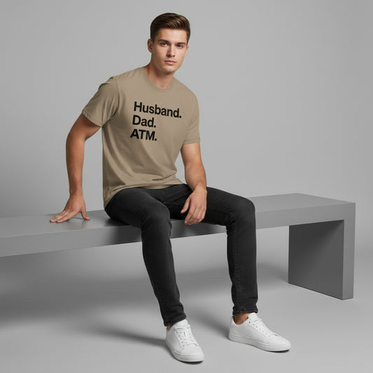 Dad Life T-Shirt – Husband Dad ATM, Unisex, Comfortable Fit, Gift Idea