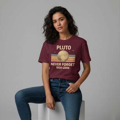 Pluto Planet Memorial Tee – Science Humor Shirt, Comfortable Fit, Gift for Space Fans