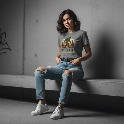 Bigfoot Hide & Seek World Champion T-Shirt – Funny Cryptid Tee, Unisex, Soft Cotton