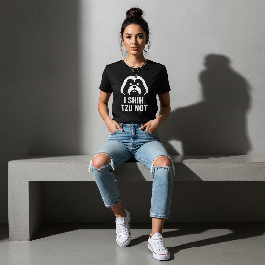 I Shih Tzu Not Dog Pun Tee – Cute Graphic, Gift for Pet Lovers, Unisex