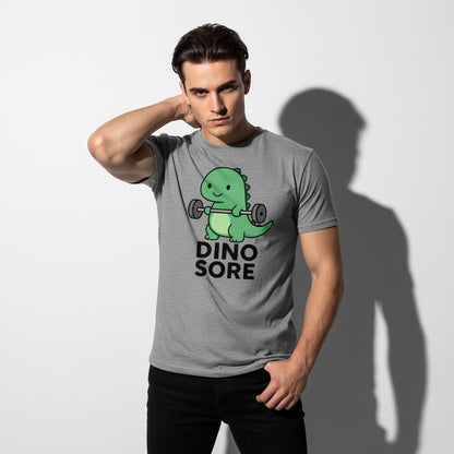 Funny Dino Sore Slogan Tee – Prehistoric Humor, Unisex, Youth & Adult