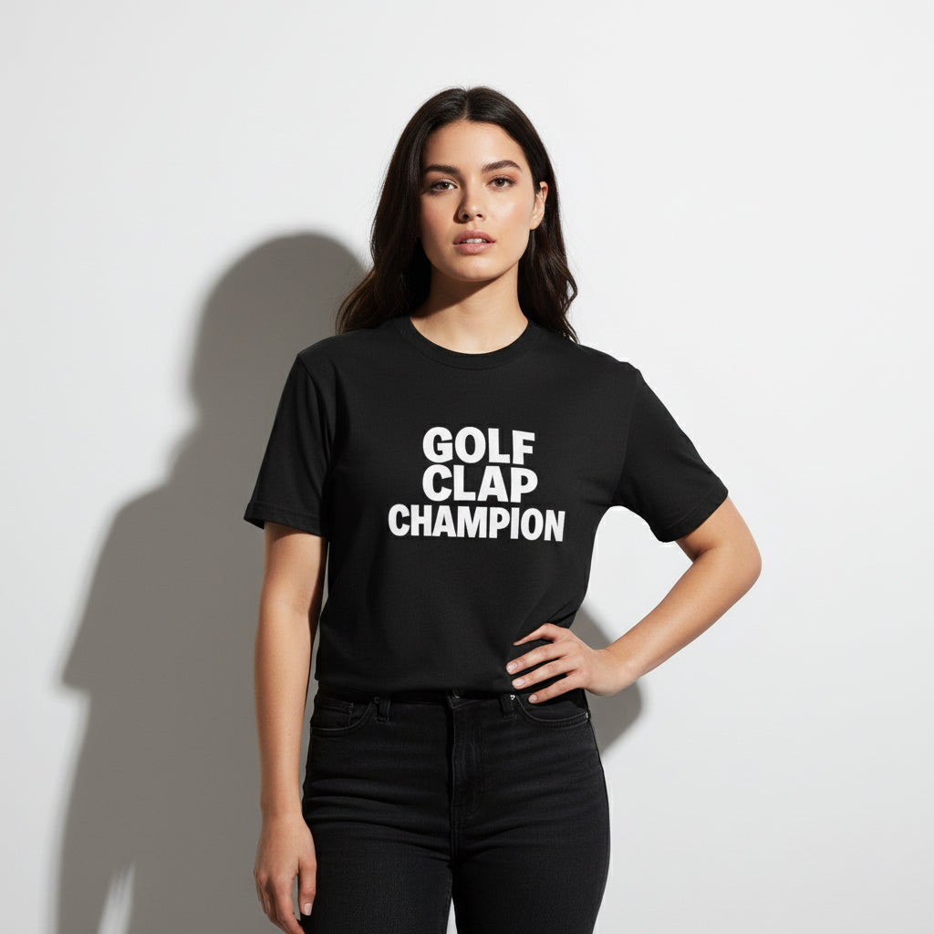 Golf Clap Champion Graphic Tee – Humor Sports Shirt, Player Gift