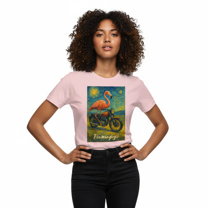 Flamingogh Flamingo Van Gogh Tee – Unique Art Lover Gift, Unisex, Soft Cotton