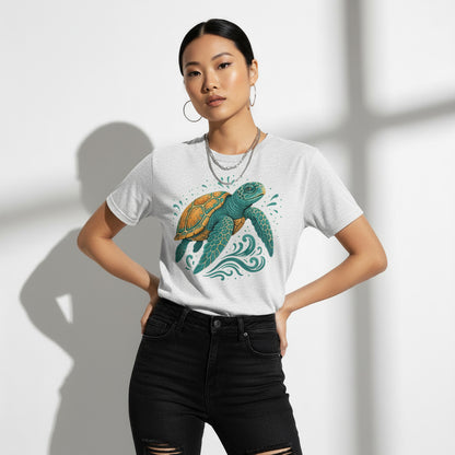 Sea Turtle Graphic T-Shirt – Ocean Animal, Soft Cotton, Eco-Friendly, Unisex
