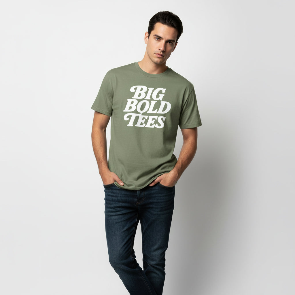 Big Bold Tees Statement T-Shirt – Graphic Slogan, Unisex, Soft Cotton