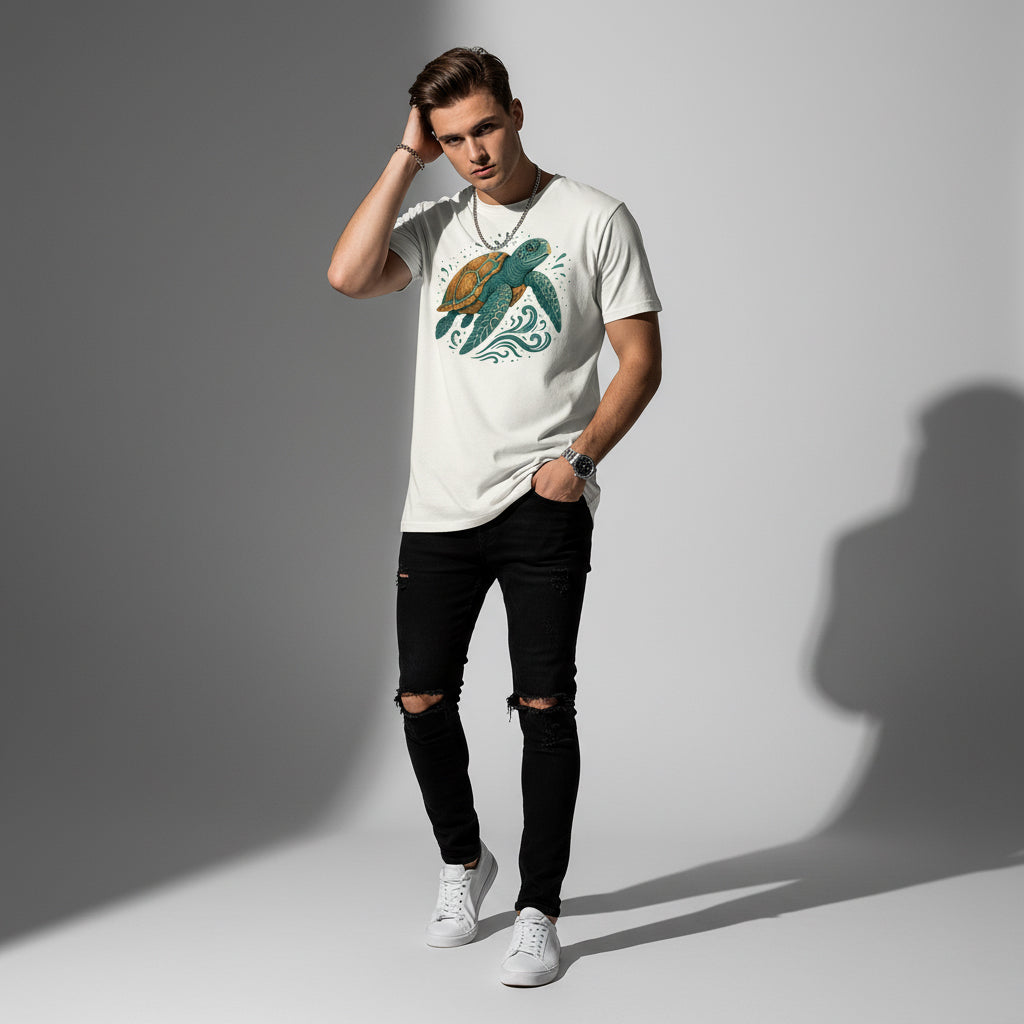Sea Turtle Graphic T-Shirt – Ocean Animal, Soft Cotton, Eco-Friendly, Unisex