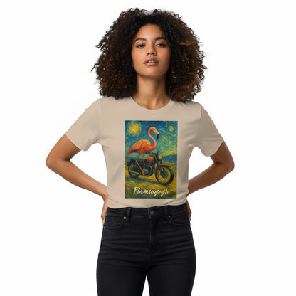 Flamingogh Flamingo Van Gogh Tee – Unique Art Lover Gift, Unisex, Soft Cotton