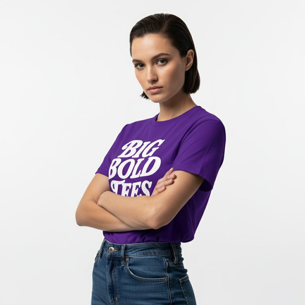 Big Bold Tees Statement T-Shirt – Graphic Slogan, Unisex, Soft Cotton