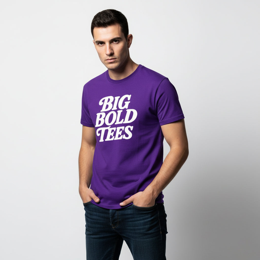 Big Bold Tees Statement T-Shirt – Graphic Slogan, Unisex, Soft Cotton