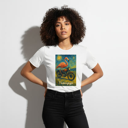 Flamingogh Flamingo Van Gogh Tee – Unique Art Lover Gift, Unisex, Soft Cotton