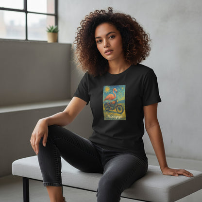 Flamingogh Flamingo Van Gogh Tee – Unique Art Lover Gift, Unisex, Soft Cotton