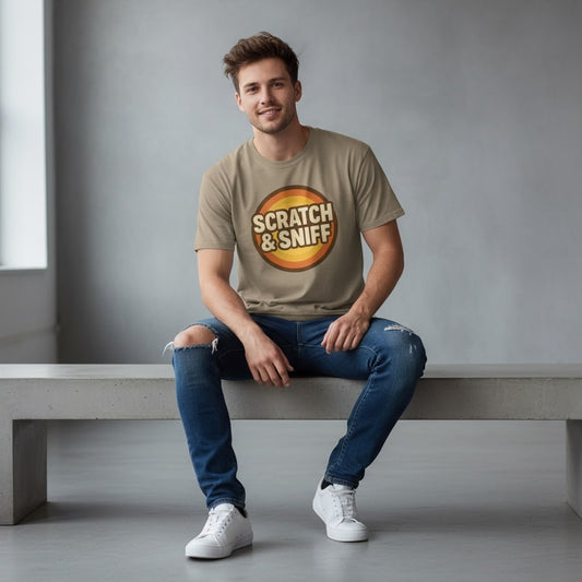 Scratch & Sniff Funny T-Shirt – Graphic Humor Tee, Unisex, Soft Cotton