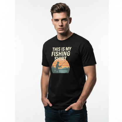 This Is My Fishing Shirt Funny T-Shirt – Angler Humor, Unisex, Soft Cotton