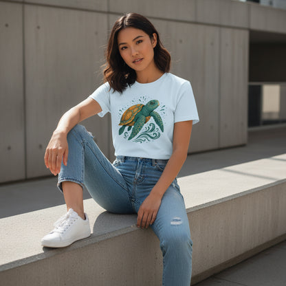Sea Turtle Graphic T-Shirt – Ocean Animal, Soft Cotton, Eco-Friendly, Unisex
