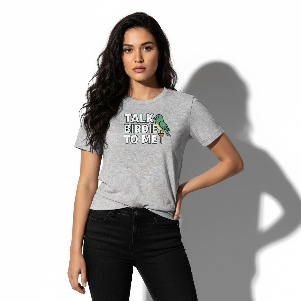 Talk Birdie To Me Funny Golf T-Shirt – Unisex, Soft Cotton, Golfer Gift