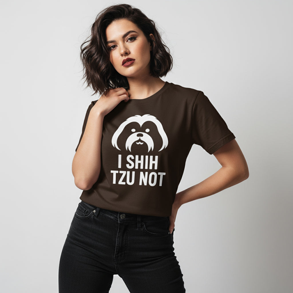 I Shih Tzu Not Dog Pun Tee – Cute Graphic, Gift for Pet Lovers, Unisex