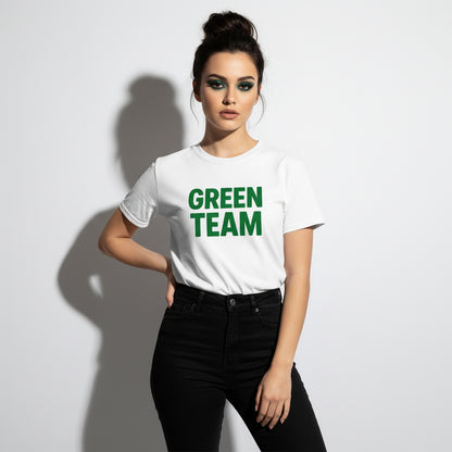 Green Team Fan Tee – Matching Group Shirt, Retro Style, Men’s & Women’s