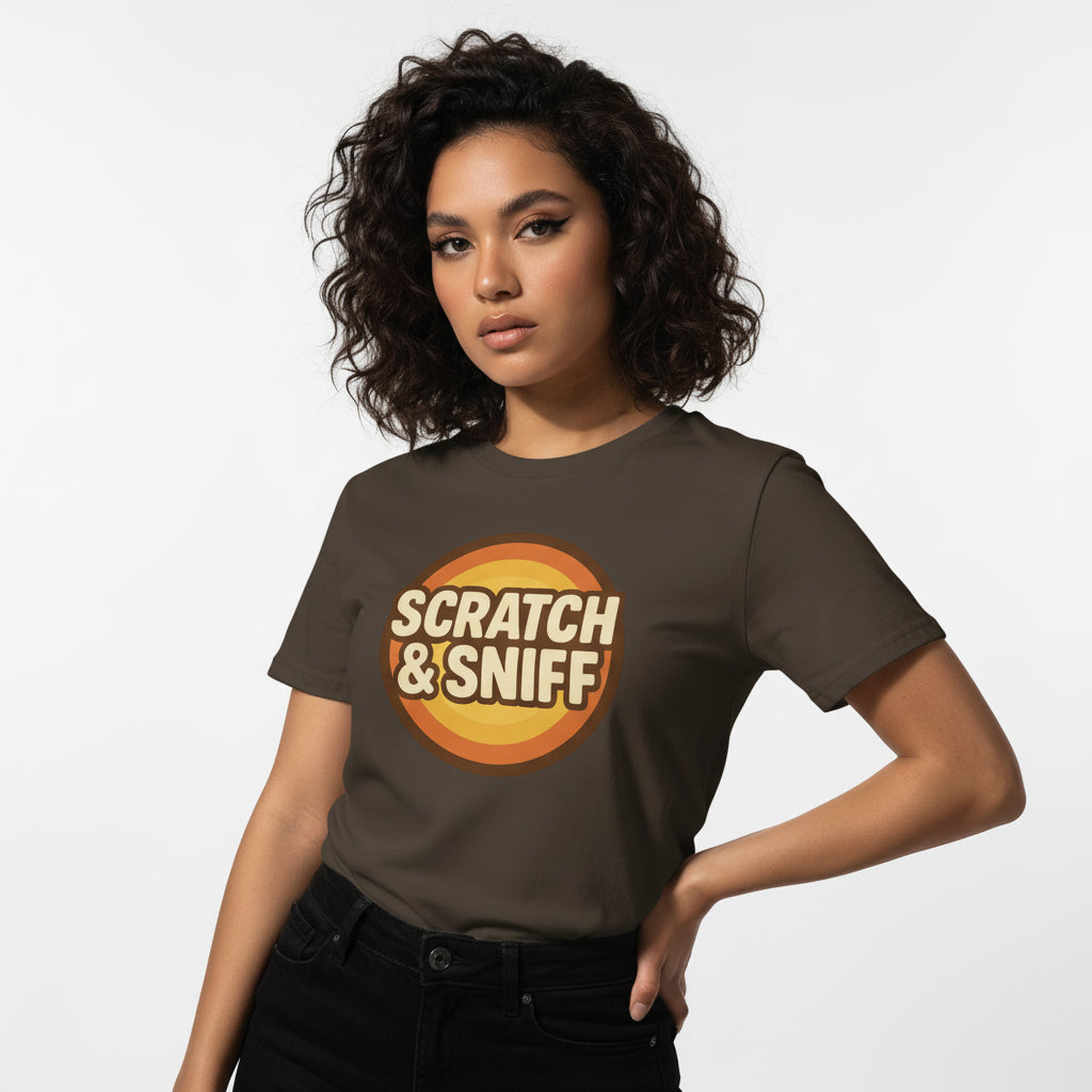 Scratch & Sniff Funny T-Shirt – Graphic Humor Tee, Unisex, Soft Cotton