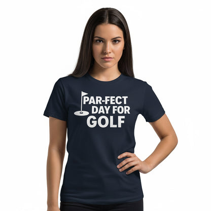 Golf Pun T-Shirt – PAR-FECT Day For Golf Graphic, Player, Coach, Gift