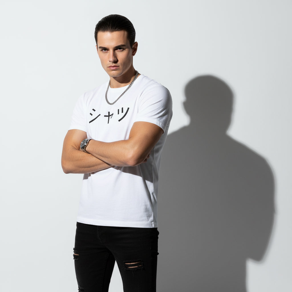 Happy Japanese Theme T-Shirt – Symbolic Kanji, Comfort Fit, Gift for Japan Lovers