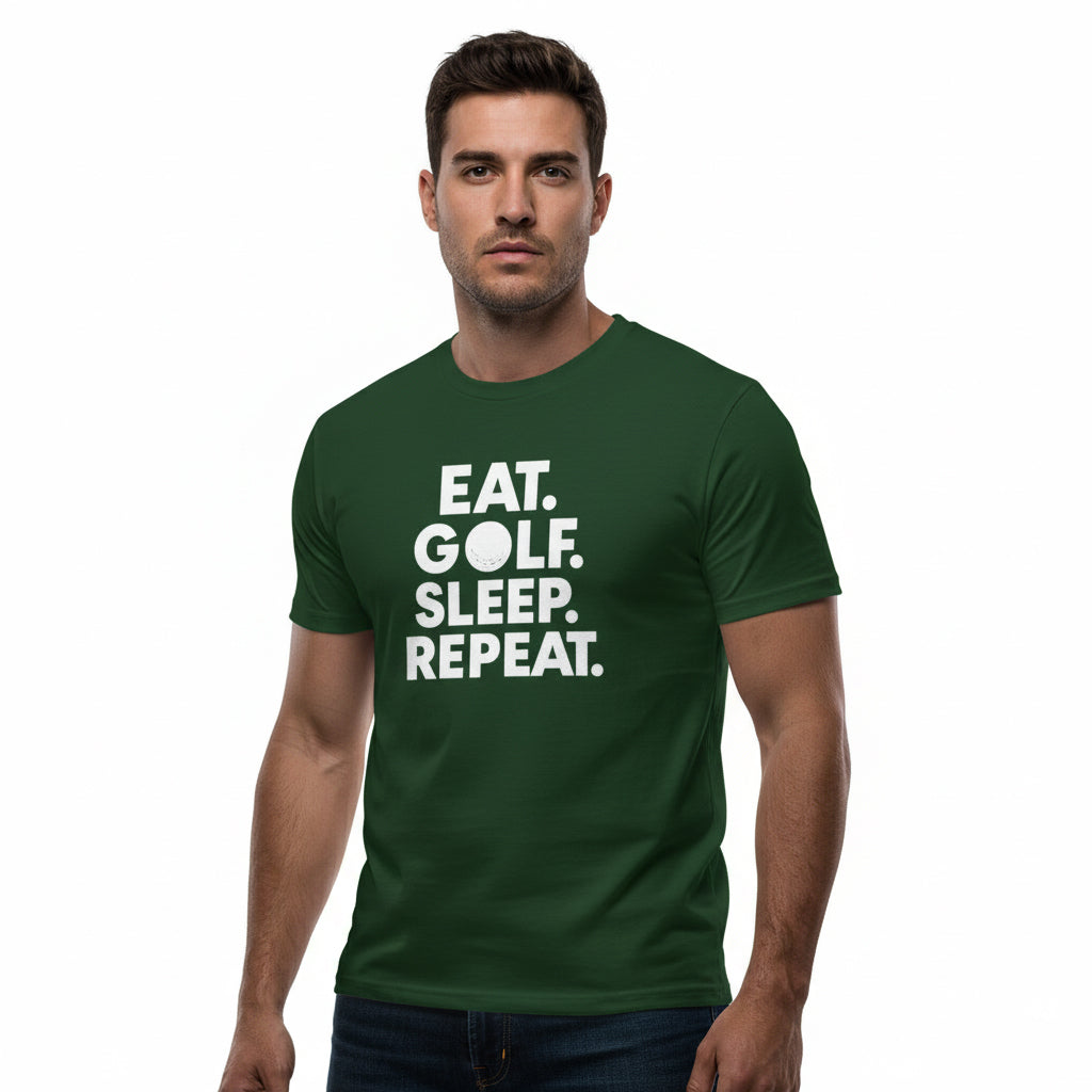 Eat. Golf. Sleep. Repeat. Golf Lifestyle Shirt – Unisex, Player Gift