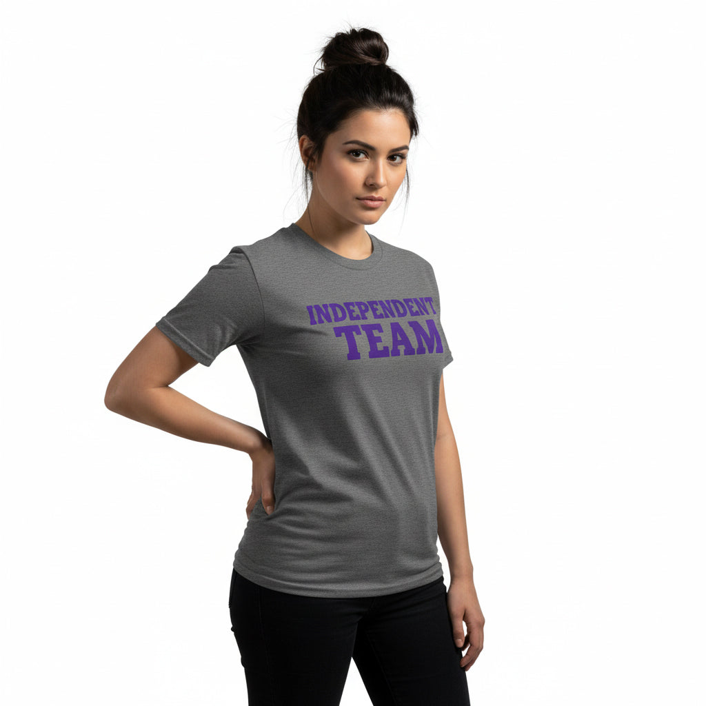 Independent Team Slogan Tee – Bold Group Shirt, Comfortable Fit,