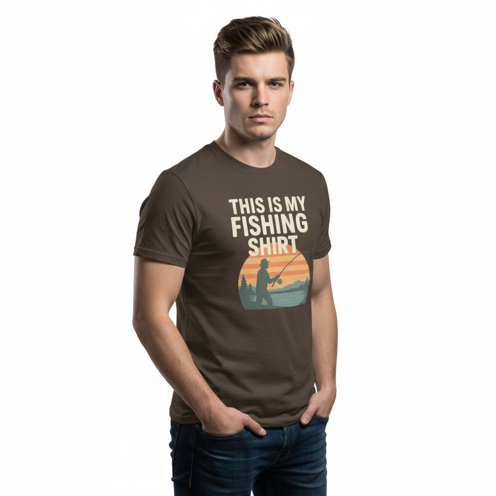 This Is My Fishing Shirt Funny T-Shirt – Angler Humor, Unisex, Soft Cotton