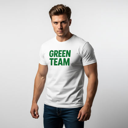 Green Team Fan Tee – Matching Group Shirt, Retro Style, Men’s & Women’s