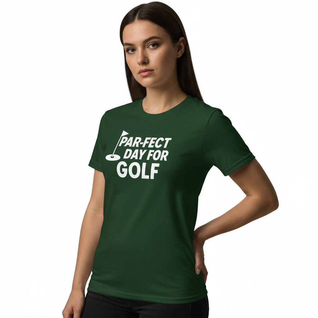 Golf Pun T-Shirt – PAR-FECT Day For Golf Graphic, Player, Coach, Gift
