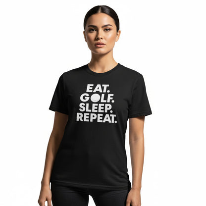 Eat. Golf. Sleep. Repeat. Golf Lifestyle Shirt – Unisex, Player Gift