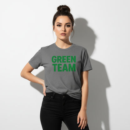 Green Team Fan Tee – Matching Group Shirt, Retro Style, Men’s & Women’s