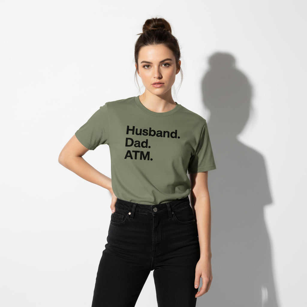 Dad Life T-Shirt – Husband Dad ATM, Unisex, Comfortable Fit, Gift Idea