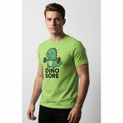 Funny Dino Sore Slogan Tee – Prehistoric Humor, Unisex, Youth & Adult
