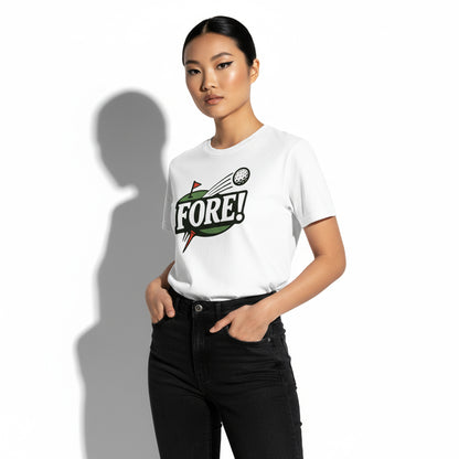 FORE! Golf Player T-Shirt – Retro Graphic, Comfortable Fit