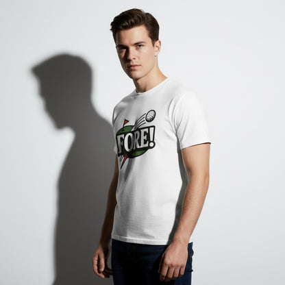 FORE! Golf Player T-Shirt – Retro Graphic, Comfortable Fit