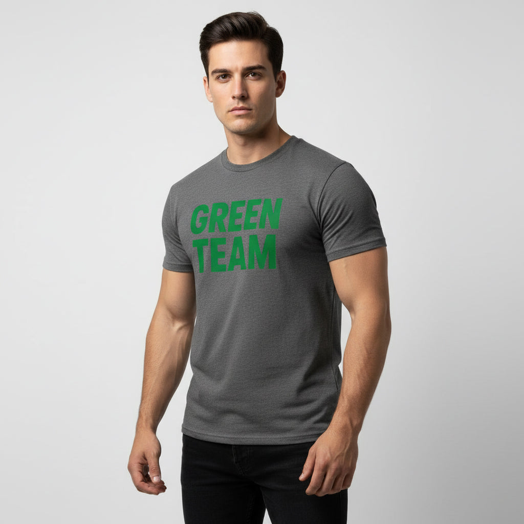 Green Team Fan Tee – Matching Group Shirt, Retro Style, Men’s & Women’s