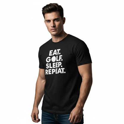 Eat. Golf. Sleep. Repeat. Golf Lifestyle Shirt – Unisex, Player Gift